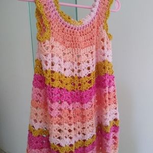 Little girls summer fun top 😍🥰 Crochet